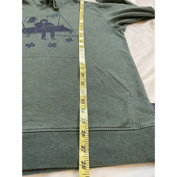 Patagonia Mens Pullover Organic Cotton Rock Climbing Hiking Guitar Hoodie Sz S - Picture 5 of 5